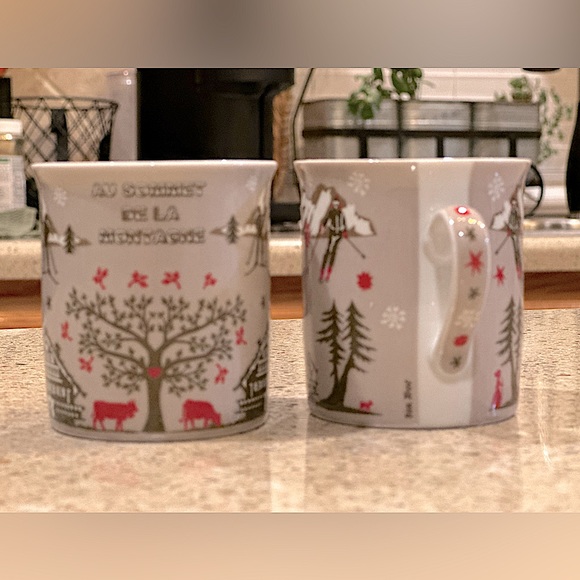 Mugs “Au sommet de la montagne rouge” Dimatasse 2 Mini Mugs by Fox Trot - Picture 11 of 13